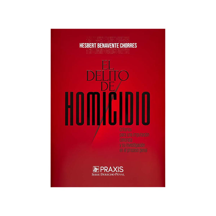 Cubierta del  libro El Delito de Homicidio.