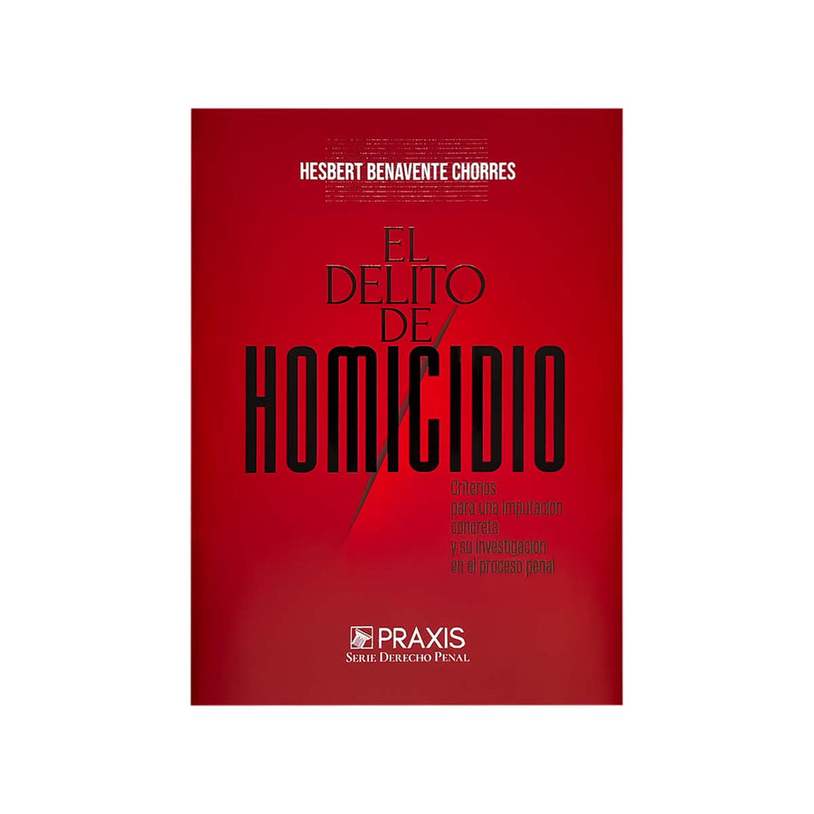 Cubierta del  libro El Delito de Homicidio.