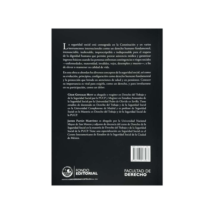 Contracubierta del libro El Derecho a la Seguridad Social.