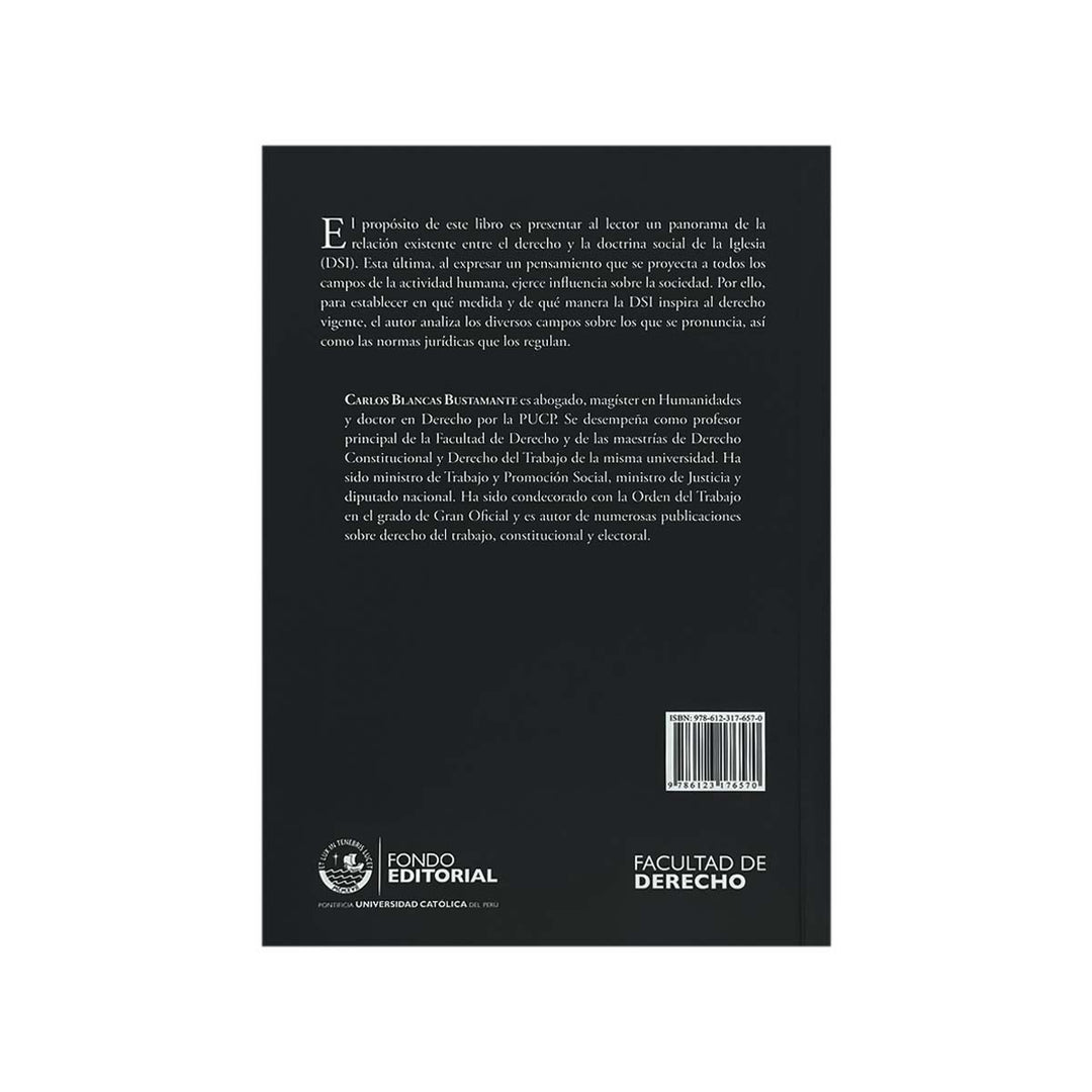 Contracubierta del libro El Derecho y la Doctrina Social de la Iglesia.
