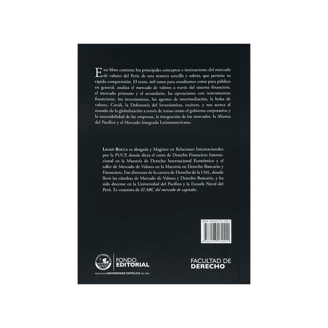 Contracubierta del libro El Mercado de Valores en Fácil.
