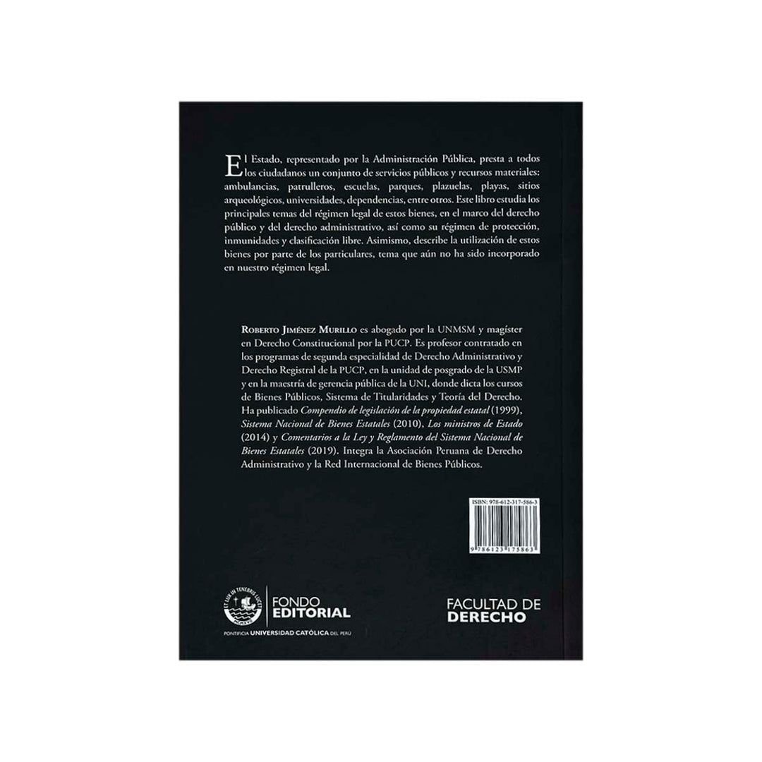 Contracubierta del libro El Régimen Legal de los Bienes Del Estado.