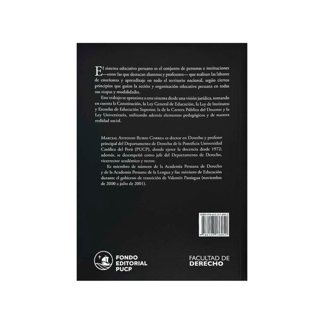Contracubierta del libro El Sistema Educativo Peruano.