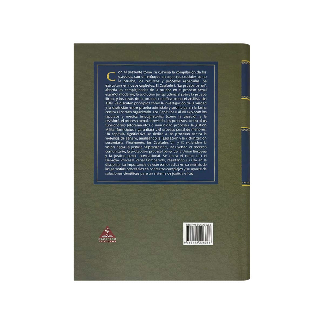 Contracubierta del libro Estudios de Derecho Procesal.