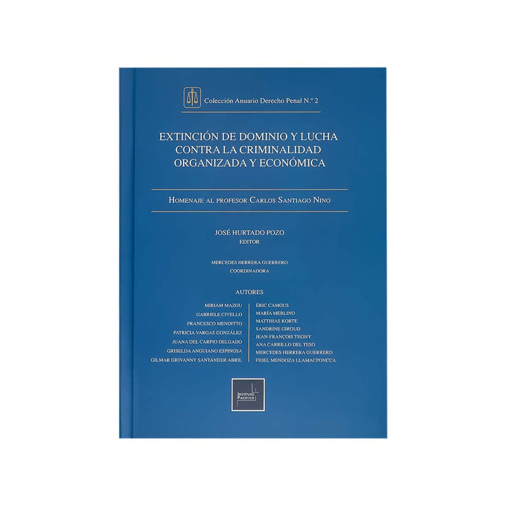 Cubierta del libro Extinción de Dominio y Lucha Contra la Criminalidad Organizada y Económica.