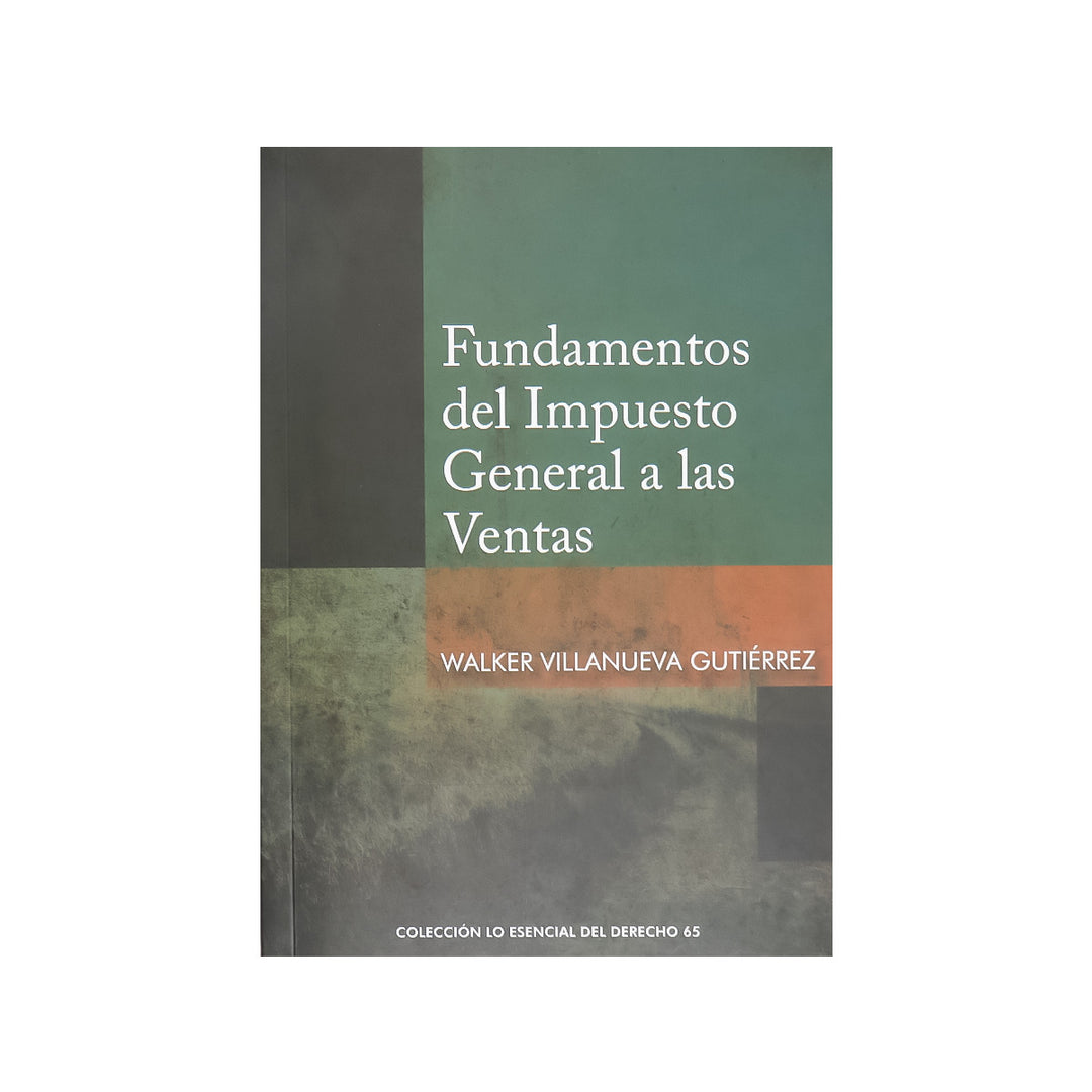 Cubierta del libro Fundamentos del IGV de Walker Villanueva.