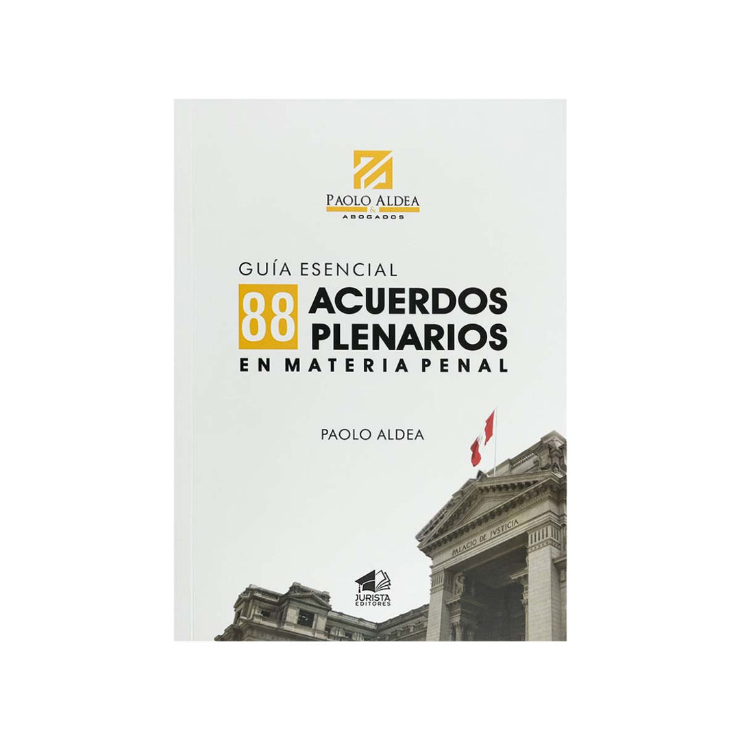 Cubierta del libro Guía Esencial 88 Acuerdos Plenarios en Materia Penal.