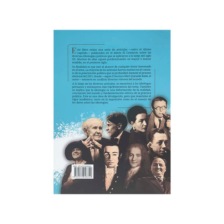 Contracubierta del libro Ideologías Políticas Actuales.