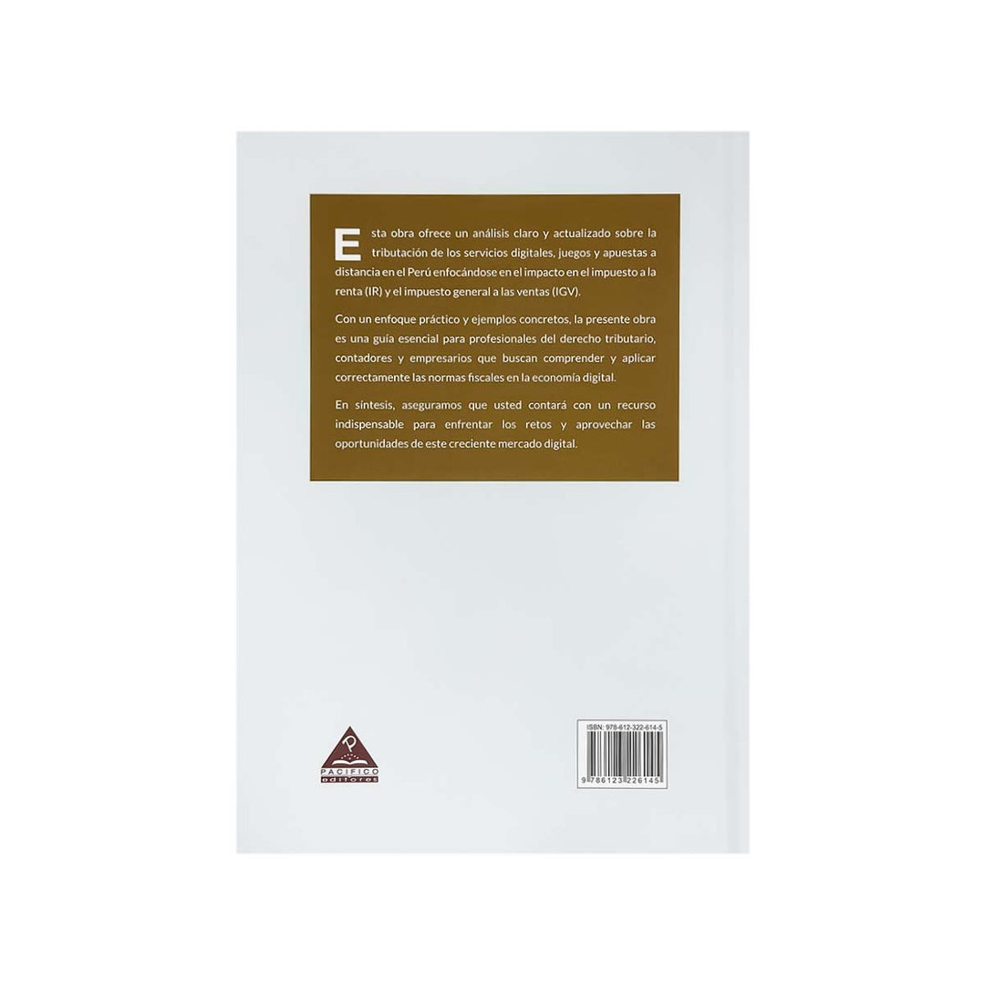 Contracubierta del libro Impuestos sobre Servicios Digitales, Juegos y Apuestas a Distancia.