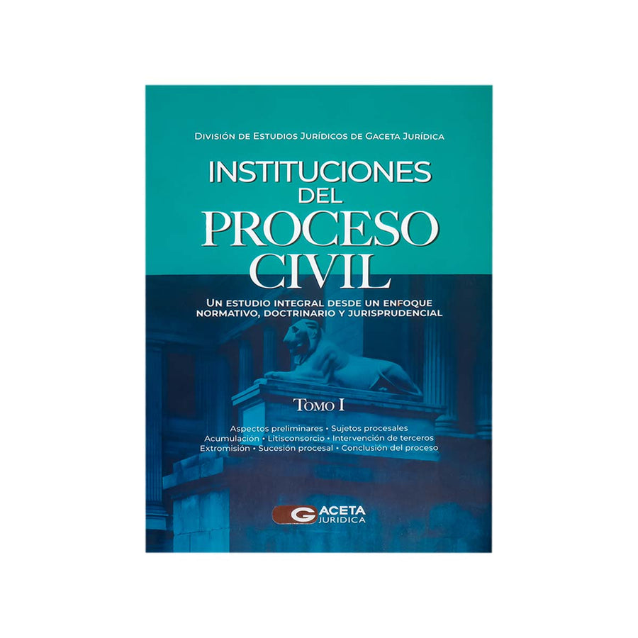 Cubierta del libro Instituciones del Proceso Civil.