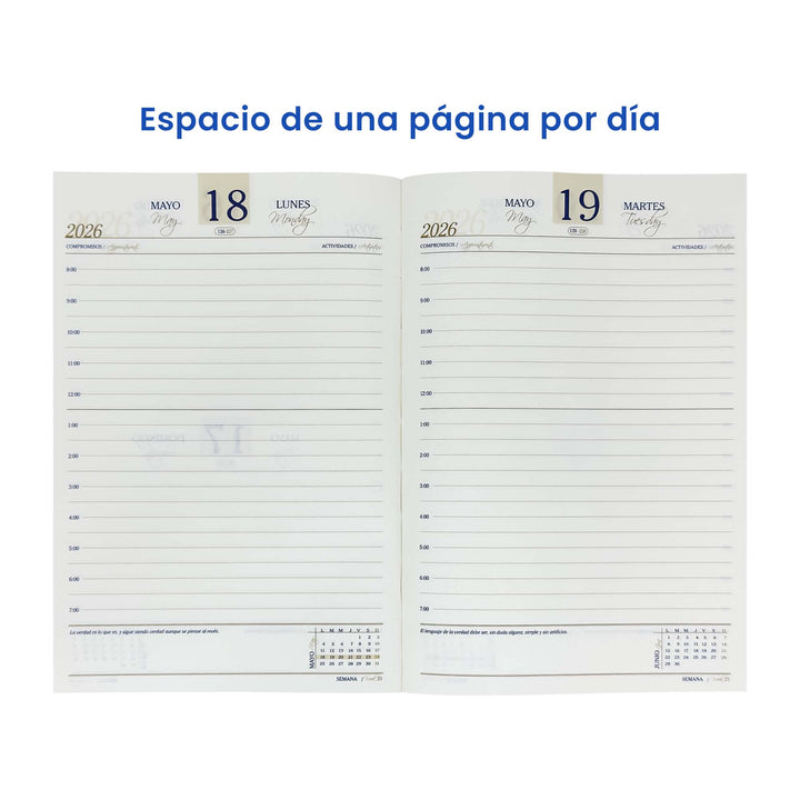 Agenda Ejecutiva 2026 (A5) + Grabado Personalizado.