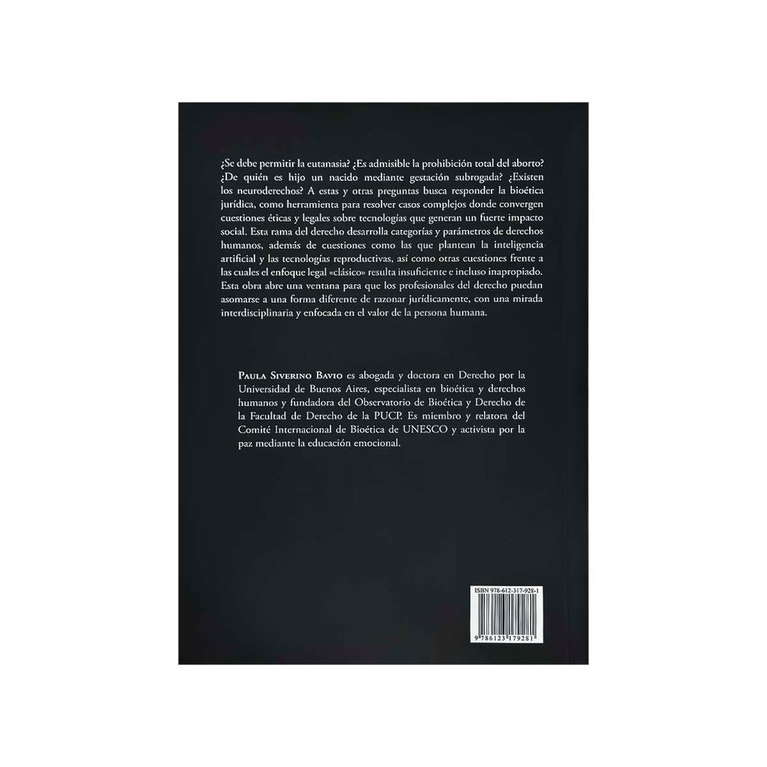 Contracubierta del libro Introducción a la Bioética Jurídica.