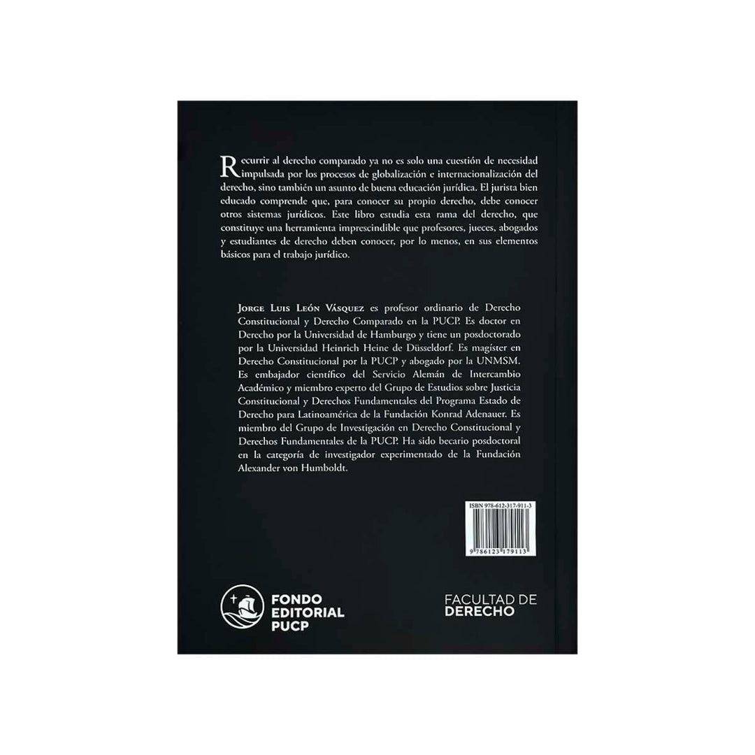 Contracubierta del libro Introducción al Derecho Comparado.