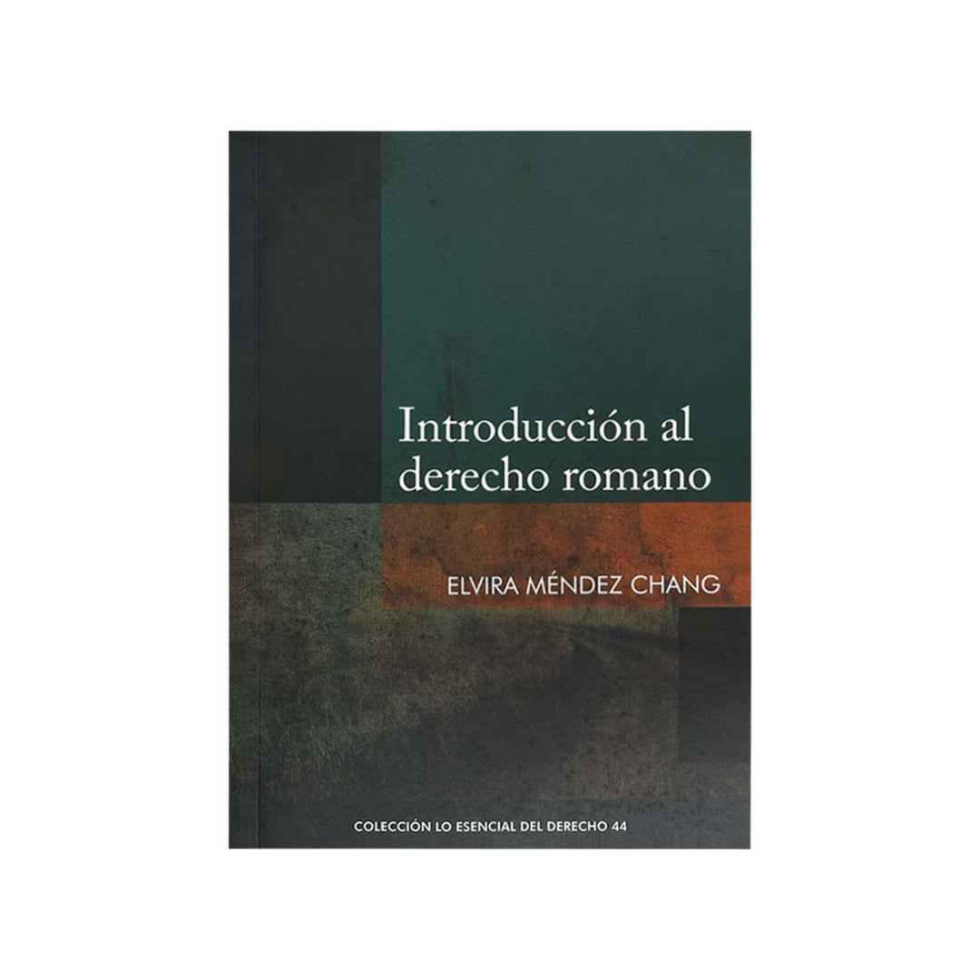 Cubierta del  libro Introducción al Derecho Romano.