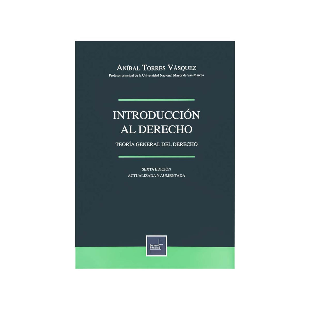 Cubierta del  libro Introducción al Derecho: Teoría General del Derecho.