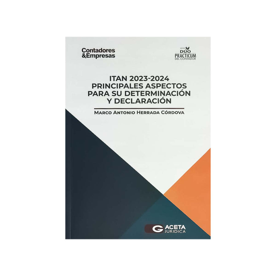 Cubierta del libro Itan 2023 - 2024: Principales Aspectos para su Determinación y Declaración.
