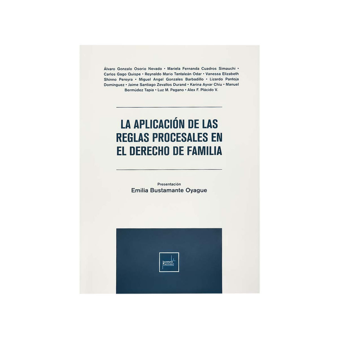 Cubierta del libro La Aplicación de las Reglas Procesales en el Derecho de Familia.