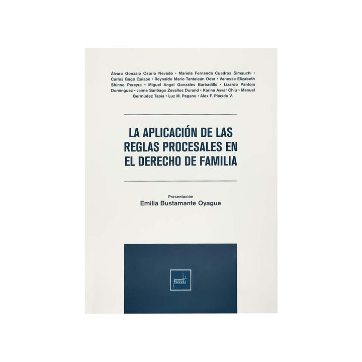 Cubierta del libro La Aplicación de las Reglas Procesales en el Derecho de Familia.