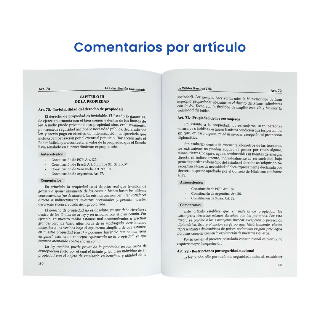 La Constitución Comentada: Artículos con Explicaciones Comprensibles (Edición 2025)