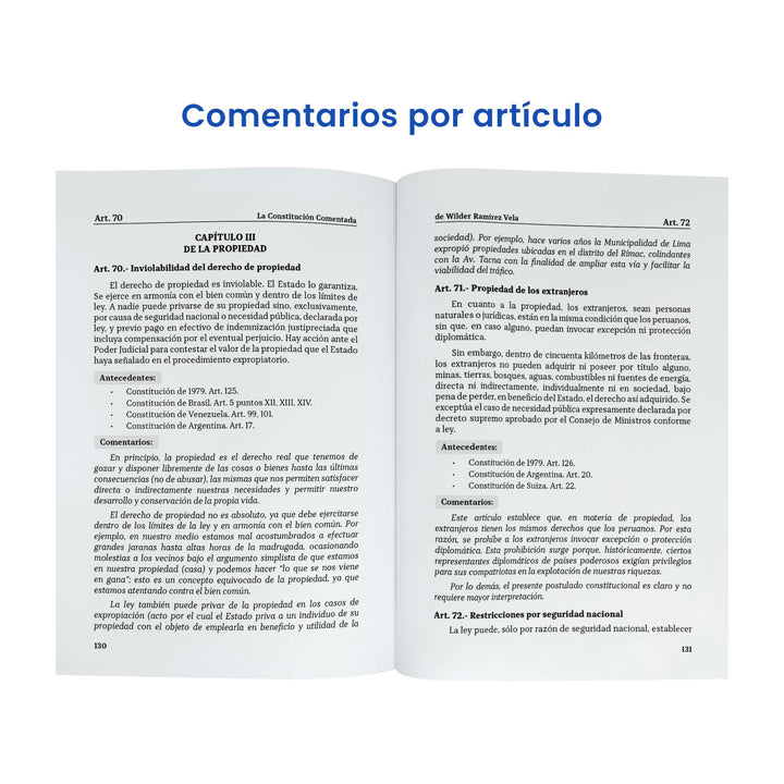La Constitución Comentada: Artículos con Explicaciones Comprensibles (Edición 2025)