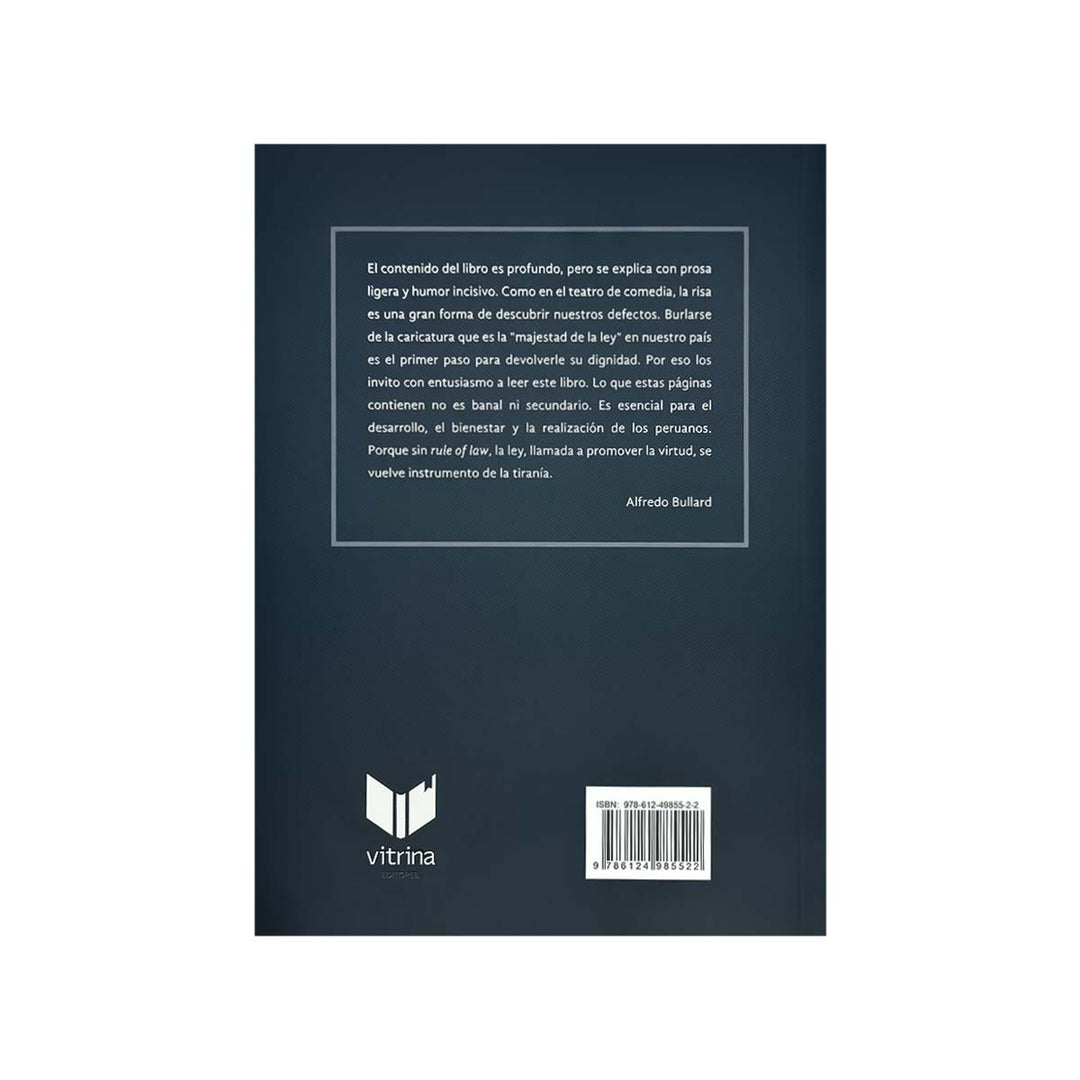 Contracubierta del libro ¿La Ley no Sirve para Nada?.