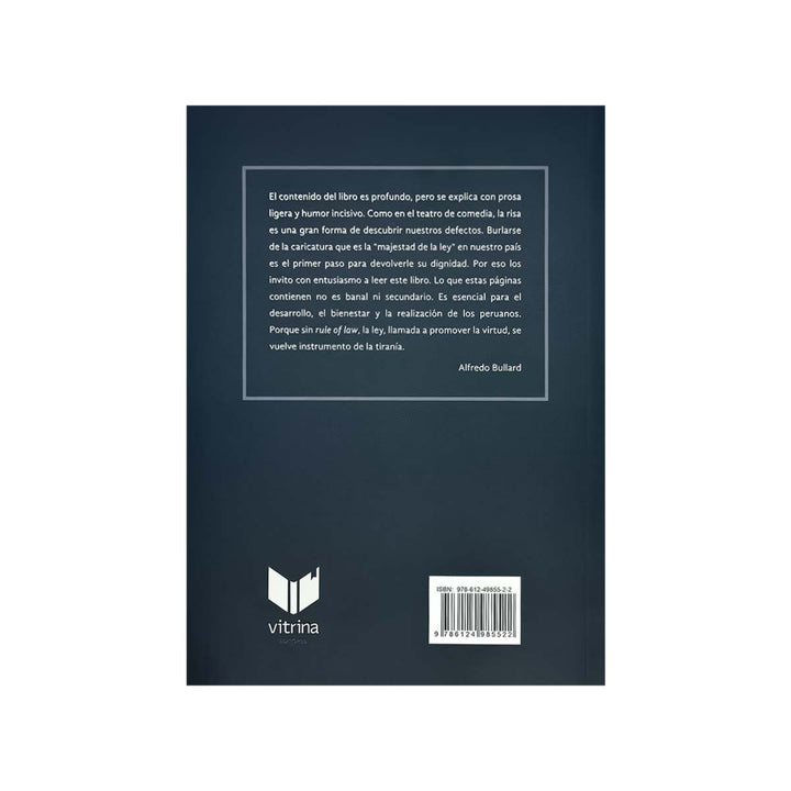 Contracubierta del libro ¿La Ley no Sirve para Nada?.