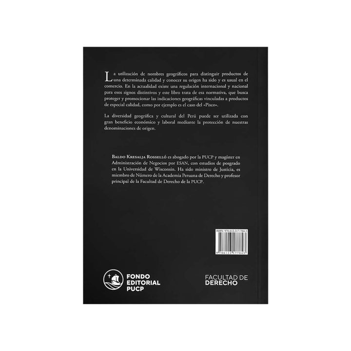 Contracubierta del libro La Protección Jurídica de las Indicaciones Geográficas.