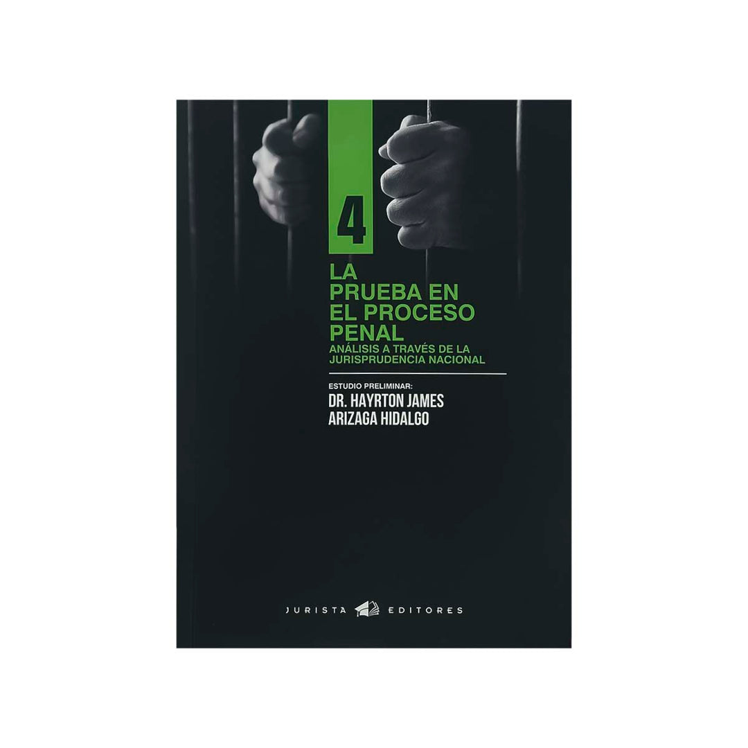 Cubierta del libro La Prueba en el Proceso Penal.
