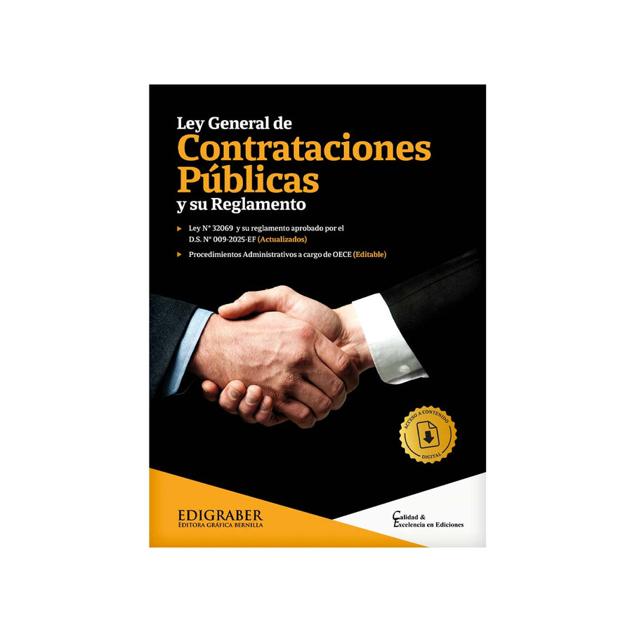 Cubierta del libro Ley General de Contrataciones Públicas y su Reglamento: Ley N° 32069.