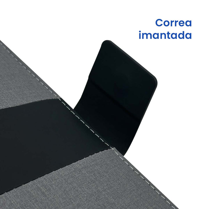 Libreta Ejecutiva Pioner Gris Jaspeada + Grabado + 100 Hojas de Repuesto