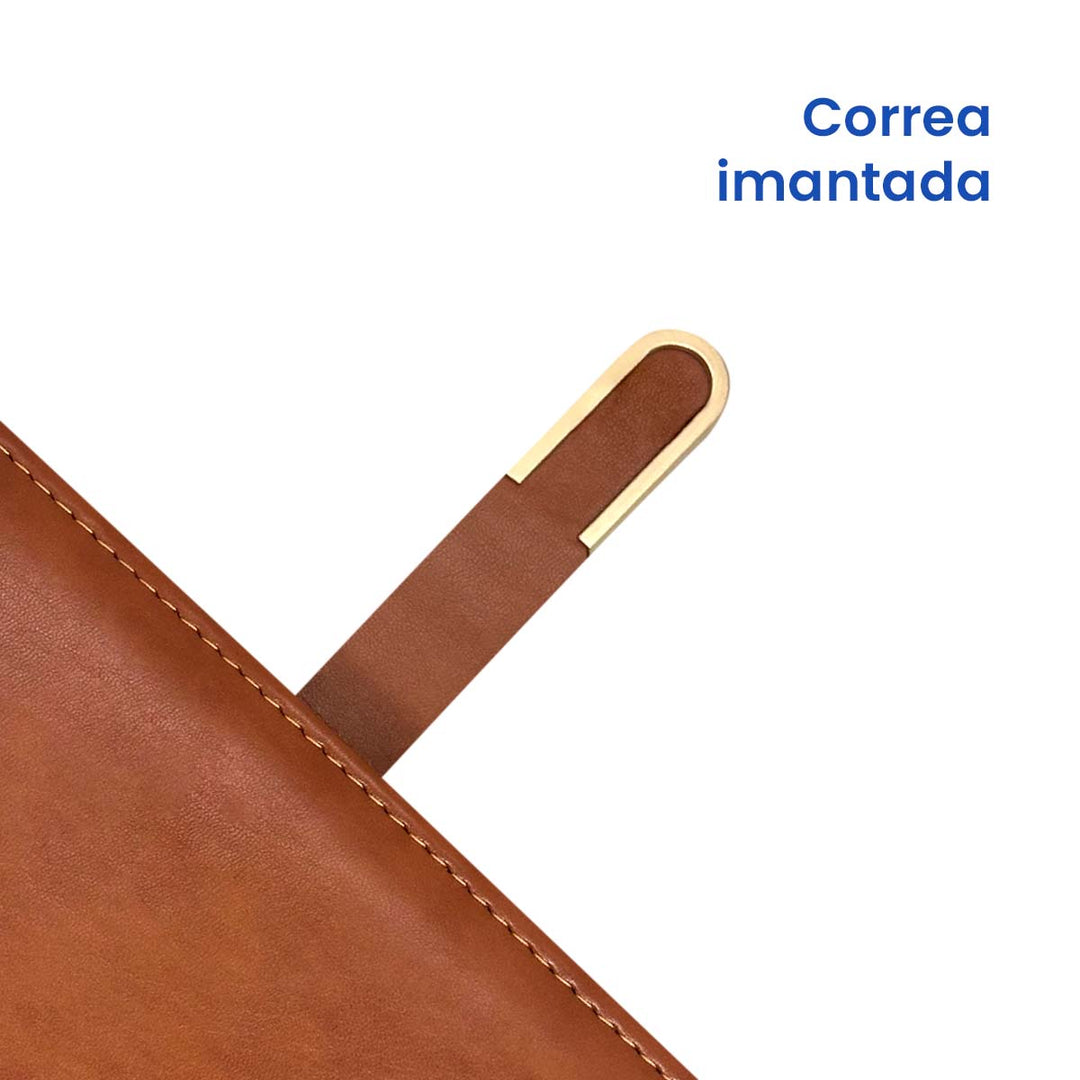 Libreta Ejecutiva Pioner Marrón Clásica + Grabado + 100 Hojas de Repuesto