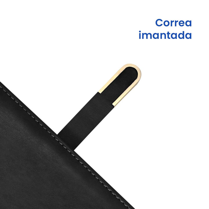Libreta Ejecutiva Pioner Negra Clásica  + Grabado + 100 Hojas de Repuesto