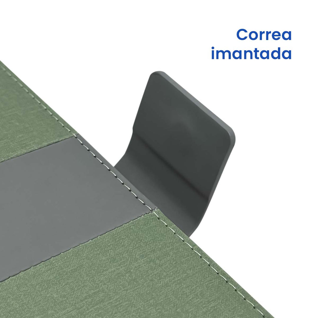 Libreta Ejecutiva Pioner Verde Jaspeada + Grabado + 100 Hojas de Repuesto