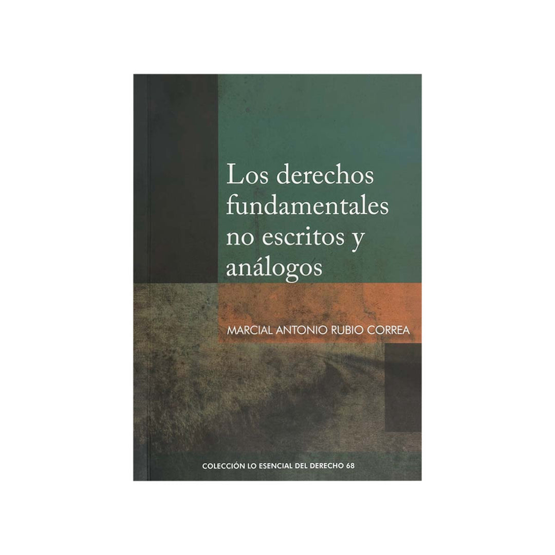 Cubierta del  libro Los Derechos Fundamentales no Escritos y Análogos.