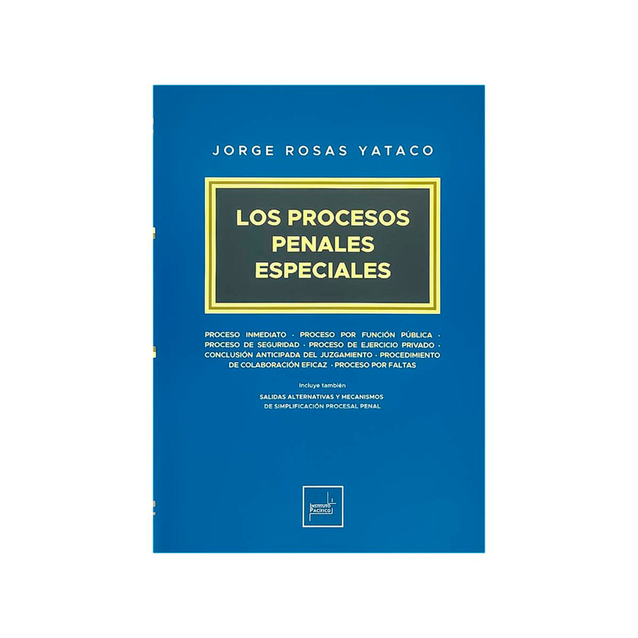 Cubierta del libro Los Procesos Penales Especiales.