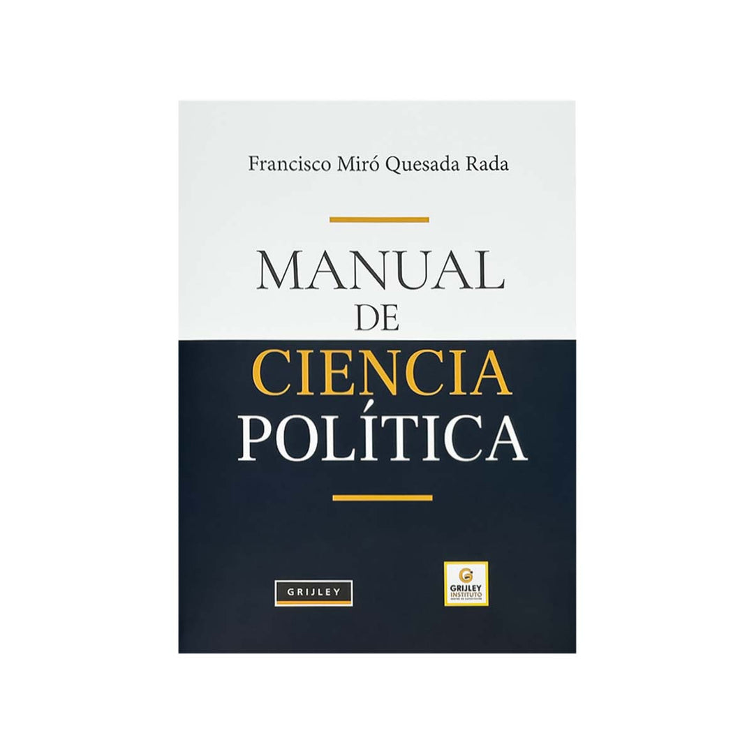 Cubierta del libro Manual de Ciencia Política.