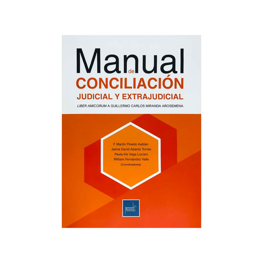 Cubierta del libro Manual de Conciliación Judicial y Extrajudicial.