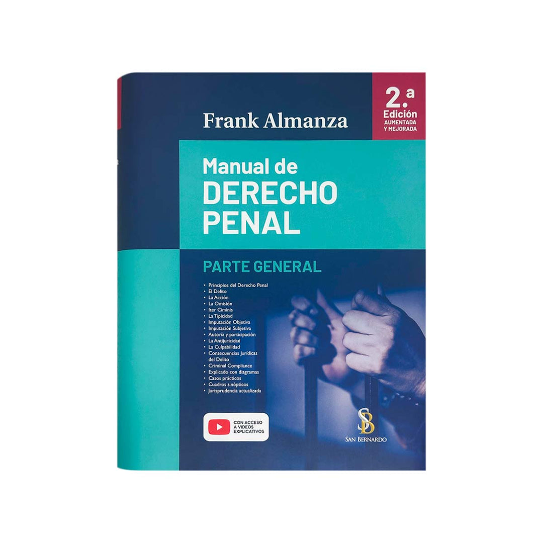 Cubierta del libro Manual de Derecho Penal.