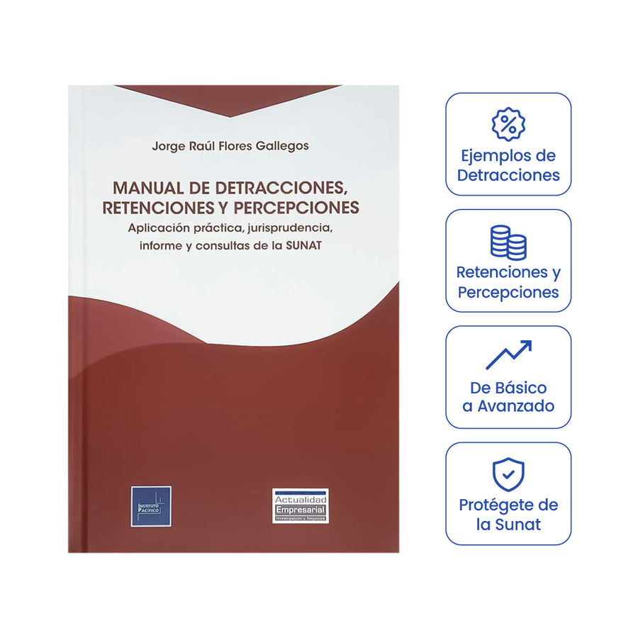 Cubierta del libro Manual de Detracciones, Retenciones y Percepciones.