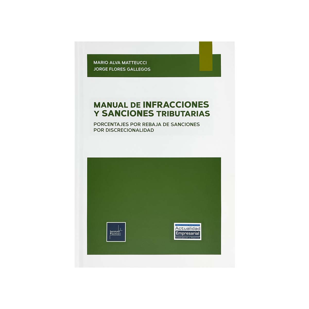 Cubierta del libro Manual de Infracciones y Sanciones Tributarias.