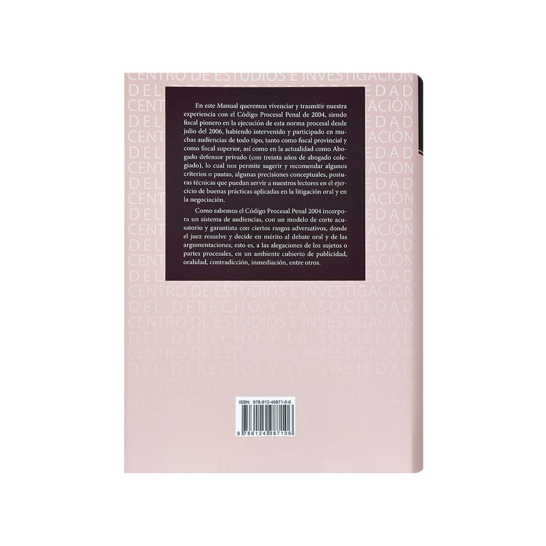 Contracubierta del libro Manual de Litigación y Negociación.