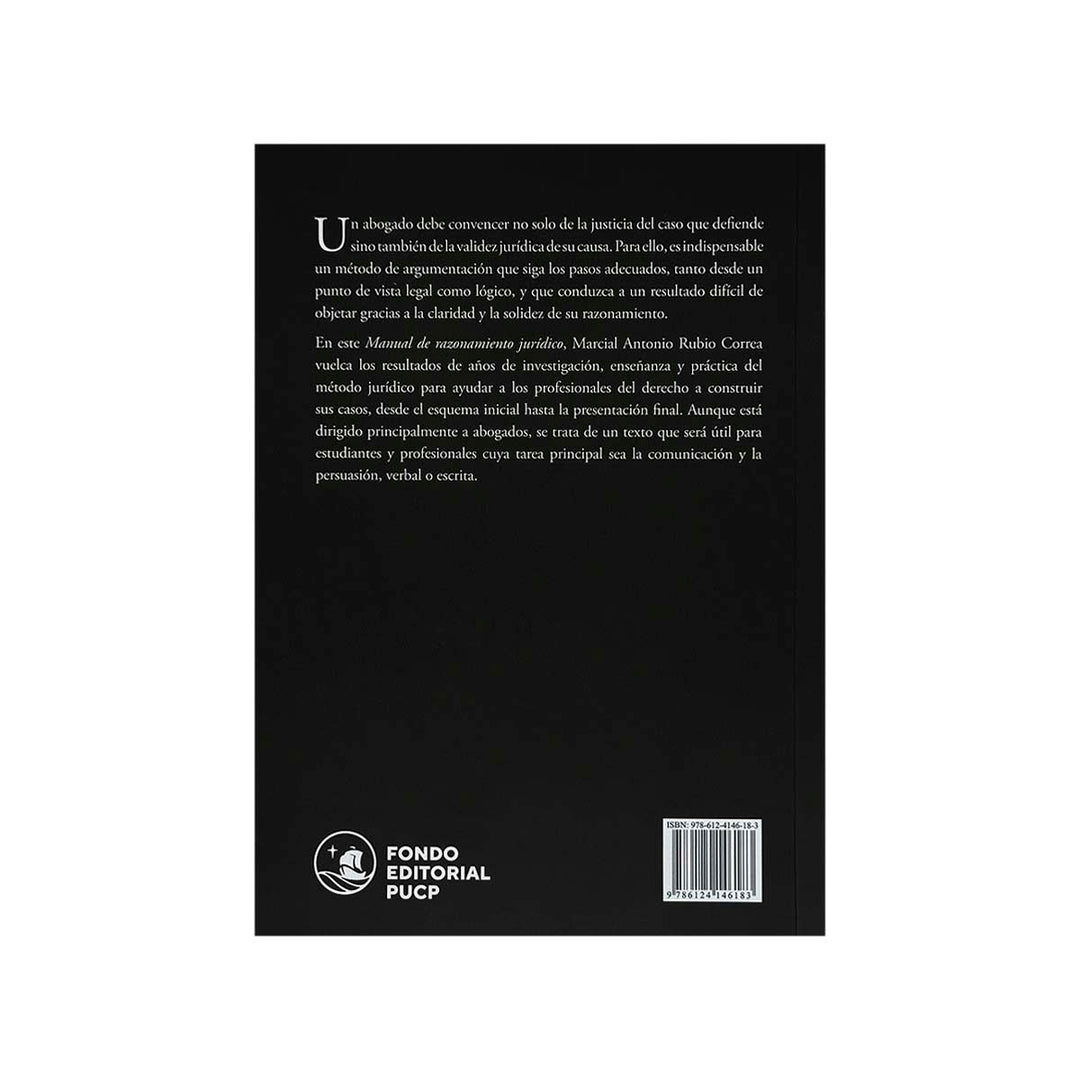 Contracubierta del libro Manual de Razonamiento Jurídico.