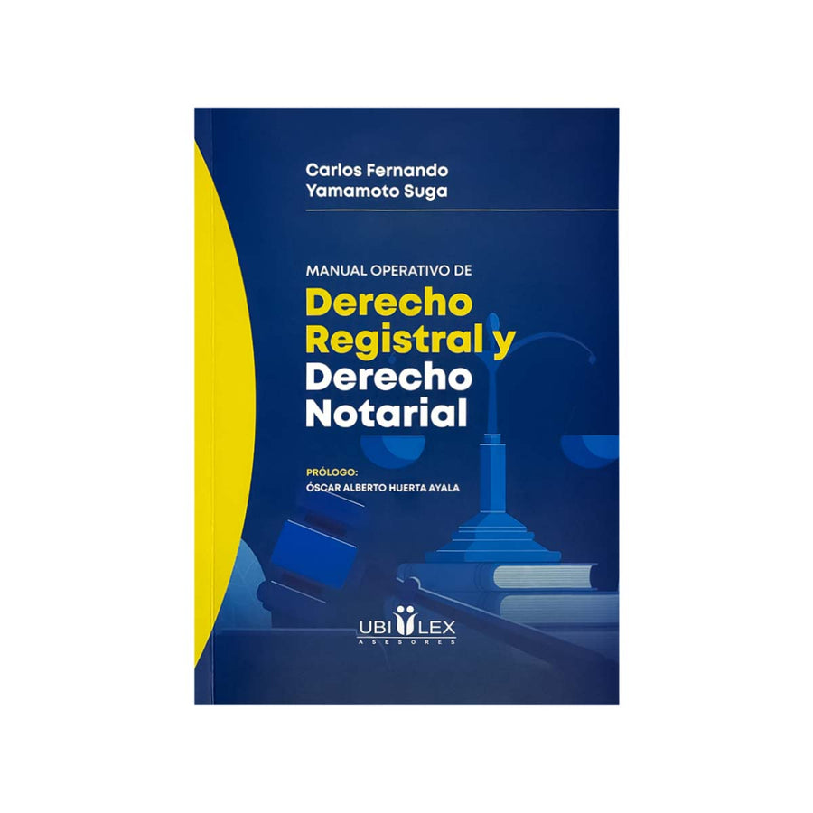 Cubierta del libro Manual Operativo de Derecho Registral y Derecho Notarial.