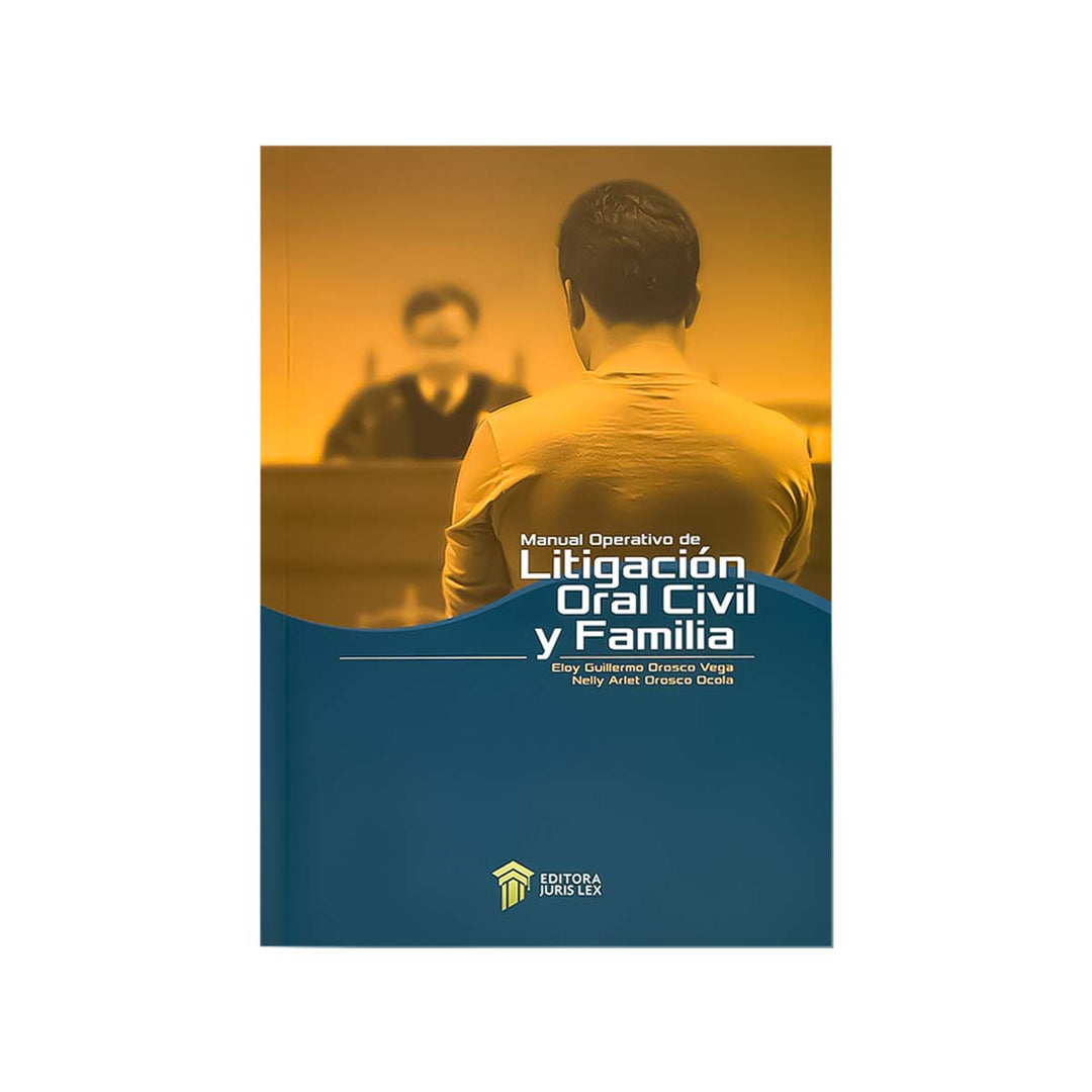 Cubierta del libro Manual Operativo de Litigación Oral Civil y Familia.