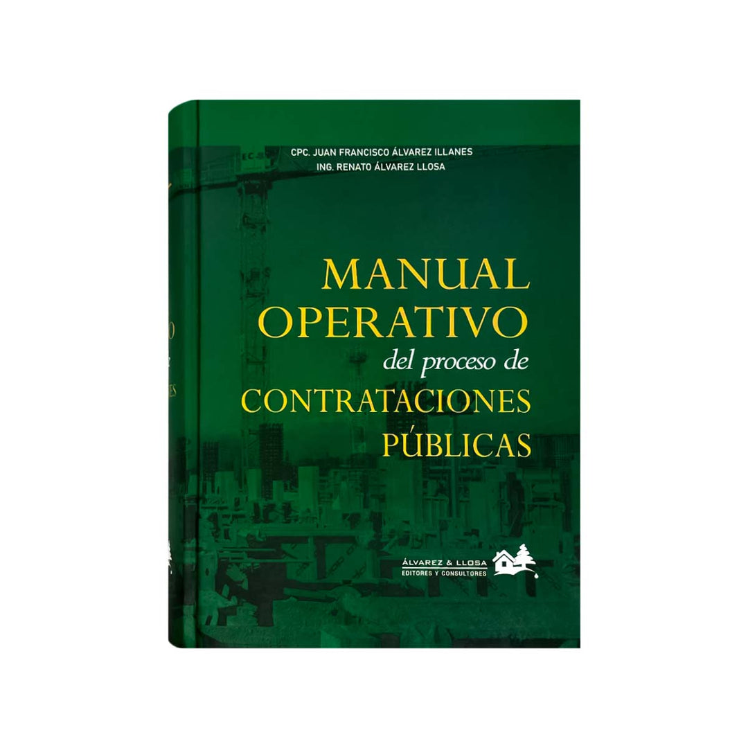 Cubierta del libro Manual Operativo del Proceso de Contrataciones Públicas. 