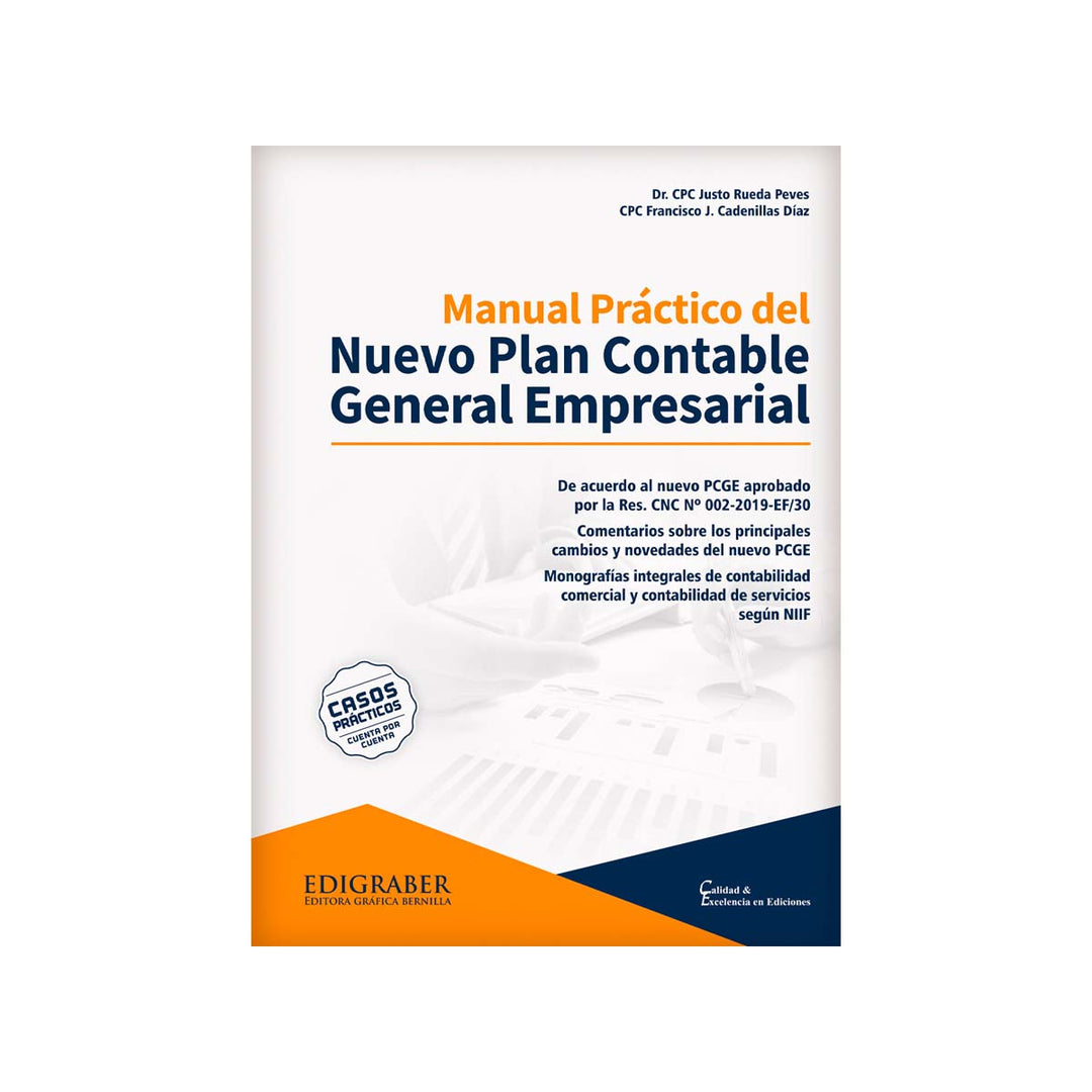 Cubierta del libro Manual Práctico del Nuevo Plan Contable General Empresarial: Edición Estándar.