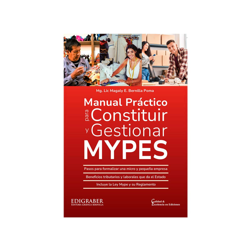 Cubierta del libro Manual Práctico para Constituir y Gestionar MYPES.
