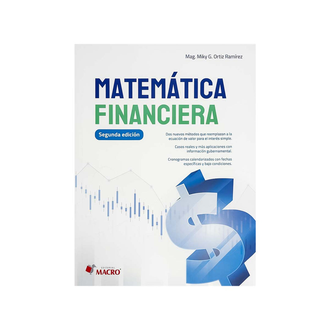 Cubierta del libro Matemática Financiera: Segunda Edición.