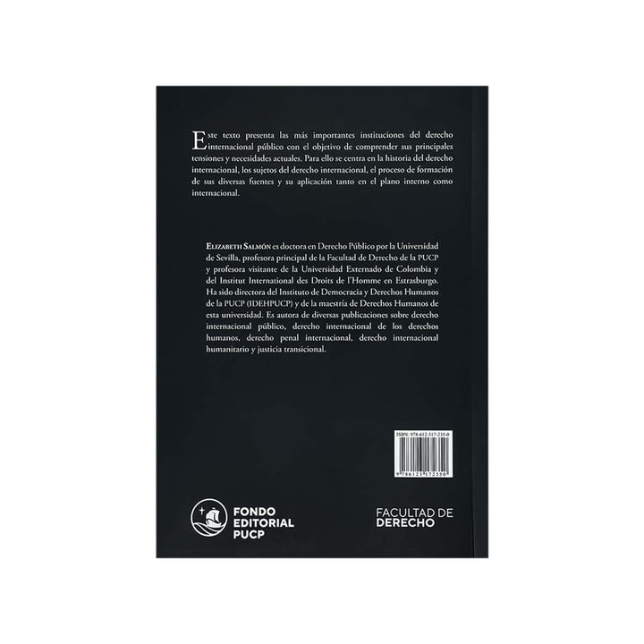 Contracubierta del libro Nociones Básicas de Derecho Internacional Público.