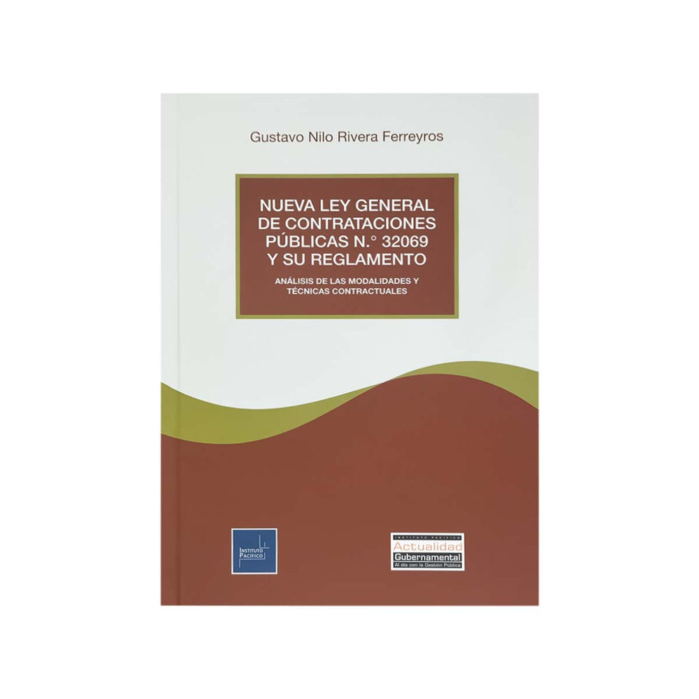 Cubierta del libro Nueva Ley General de Contrataciones Públicas N.º 32069 y su Reglamento.